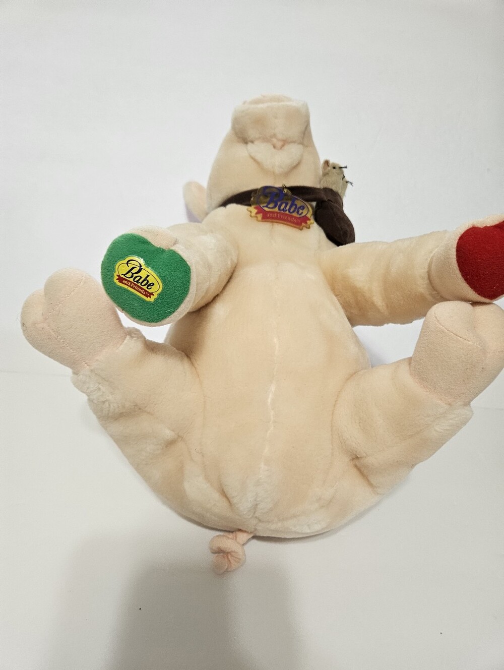 Vintage 1998 Babe and Friends Plush Pig with Mice Pouch (As-Is / Non-Talking) - Picture 3 of 4